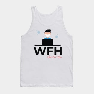 Work From Home Corona Virus Covid-19 Tank Top